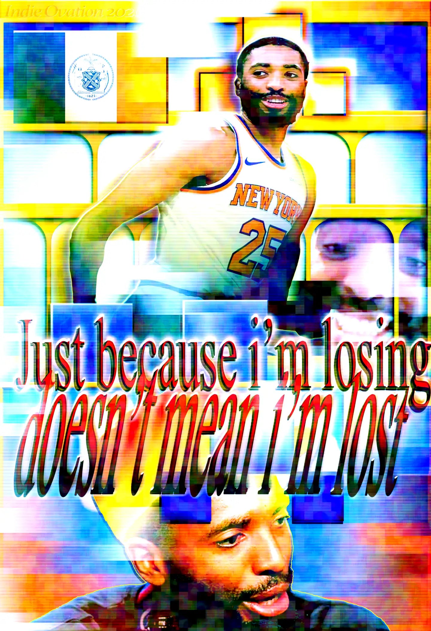 Mikal Bridges "Doesn't Mean I'm Lost" IG Live Inspired Finals Poster - 13x19 Matte
