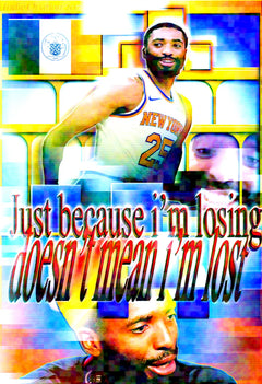 Mikal Bridges "Doesn't Mean I'm Lost" IG Live Inspired Finals Poster - 13x19 Matte