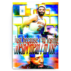 Mikal Bridges "Doesn't Mean I'm Lost" IG Live Inspired Finals Poster - 13x19 Matte