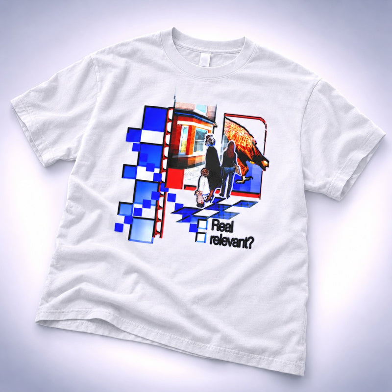"Real or Relevant" Tee - Premium Garment-dyed "MADE IN USA" 100% Cotton