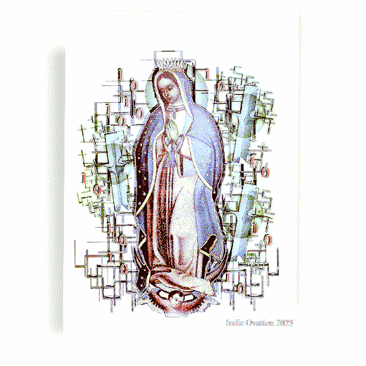 "Binary Madonna" Mexican Catholic Virgin of Guadalupe Poster - 13x19 Matte