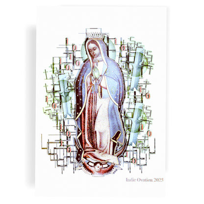 "Binary Madonna" Mexican Catholic Virgin of Guadalupe Poster - 13x19 Matte
