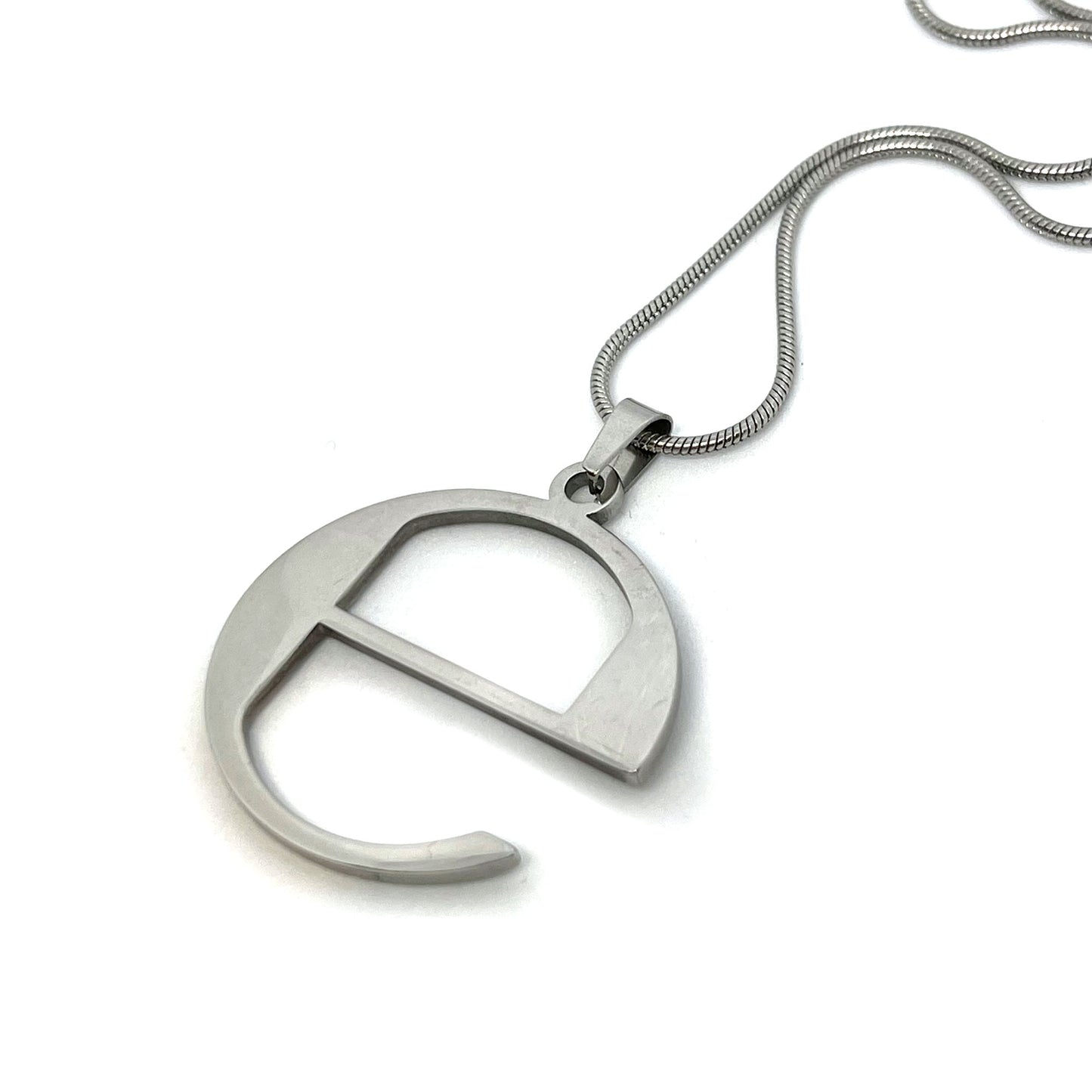 Ecco2k "E" Album Fan-Made Stainless Steel Pendant Chain Necklace – 60cm Stainless Steel Chain